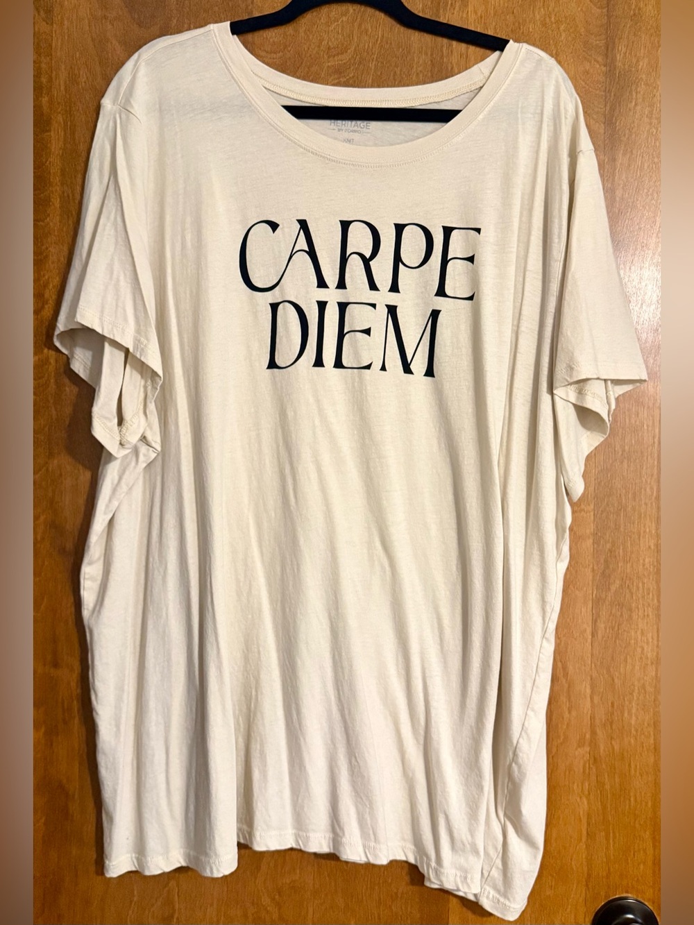 torrid Cream 'Carpe Diem' Short Sleeve Tee